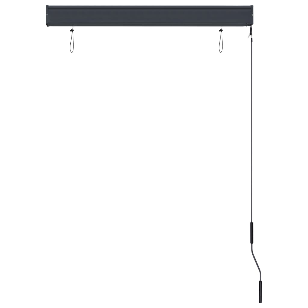 Rolgordijn voor buiten 100x250 cm blauw en wit