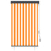 Rolgordijn voor buiten 100x250 cm wit en oranje