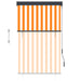 Rolgordijn voor buiten 100x250 cm wit en oranje