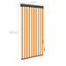 Rolgordijn voor buiten 100x250 cm wit en oranje