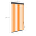 Rolgordijn voor buiten 100x250 cm wit en oranje