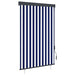 Rolgordijn voor buiten 120x250 cm blauw en wit