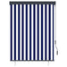 Rolgordijn voor buiten 120x250 cm blauw en wit
