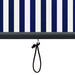 Rolgordijn voor buiten 120x250 cm blauw en wit