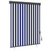 Rolgordijn voor buiten 140x250 cm blauw en wit