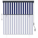 Rolgordijn voor buiten 140x250 cm blauw en wit