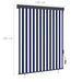 Rolgordijn voor buiten 140x250 cm blauw en wit