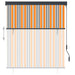 Rolgordijn voor buiten 140x250 cm geel en blauw
