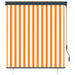 Rolgordijn voor buiten 140x250 cm wit en oranje
