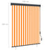 Rolgordijn voor buiten 140x250 cm wit en oranje