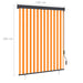 Rolgordijn voor buiten 140x250 cm wit en oranje