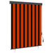 Rolgordijn voor buiten 140x250 cm oranje en bruin