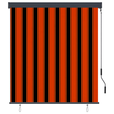Rolgordijn voor buiten 140x250 cm oranje en bruin