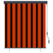 Rolgordijn voor buiten 140x250 cm oranje en bruin