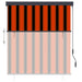 Rolgordijn voor buiten 140x250 cm oranje en bruin