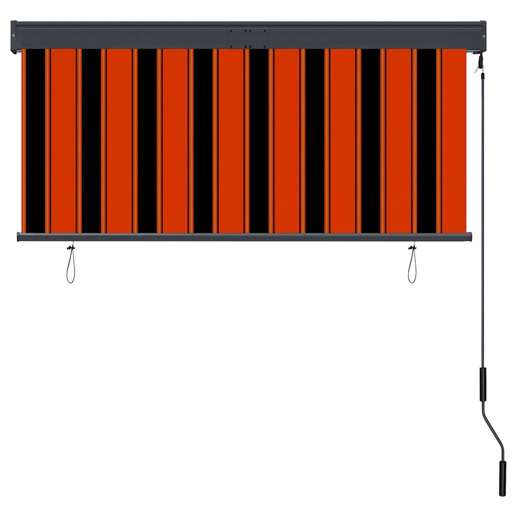 Rolgordijn voor buiten 140x250 cm oranje en bruin