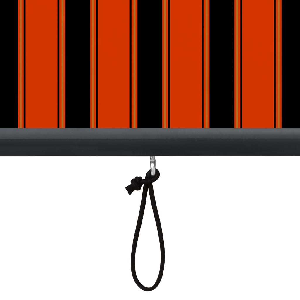 Rolgordijn voor buiten 140x250 cm oranje en bruin