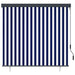 Rolgordijn voor buiten 160x250 cm blauw en wit