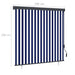 Rolgordijn voor buiten 160x250 cm blauw en wit