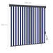 Rolgordijn voor buiten 160x250 cm blauw en wit