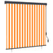 Rolgordijn voor buiten 160x250 cm wit en oranje
