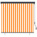 Rolgordijn voor buiten 160x250 cm wit en oranje