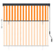 Rolgordijn voor buiten 160x250 cm wit en oranje