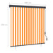 Rolgordijn voor buiten 160x250 cm wit en oranje