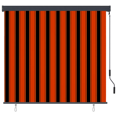 Rolgordijn voor buiten 160x250 cm oranje en bruin