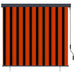 Rolgordijn voor buiten 160x250 cm oranje en bruin