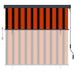 Rolgordijn voor buiten 160x250 cm oranje en bruin