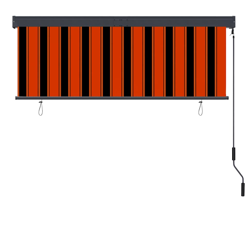 Rolgordijn voor buiten 160x250 cm oranje en bruin