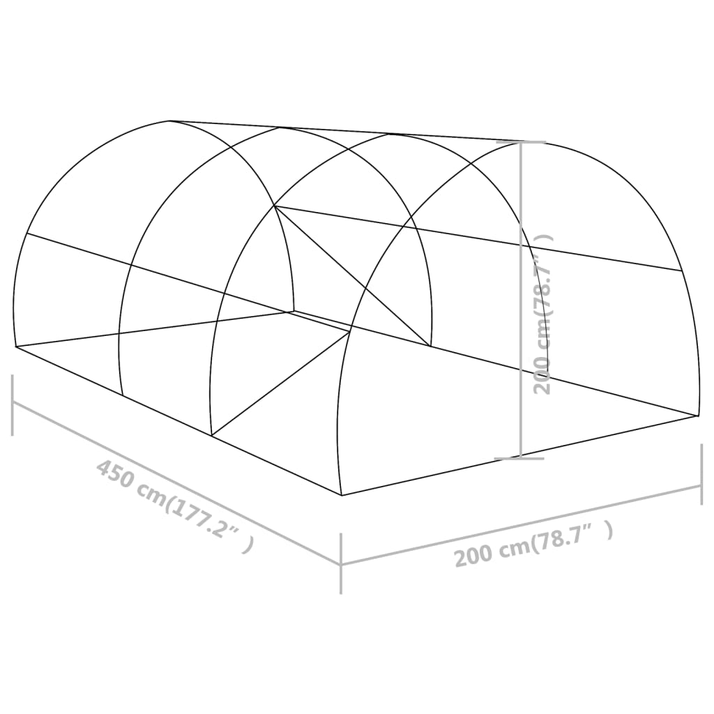Kas 9 m² 4,5x2x2 m