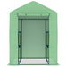 Tuinkas met schappen 143x143x195 cm staal
