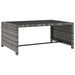 Tuinstoelen 2 st verstelbaar met tafel poly rattan grijs