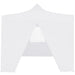 Partytent met 4 zijwanden inklapbaar 3x3 m staal wit