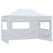 Partytent met 4 zijwanden inklapbaar 3x4,5 m wit
