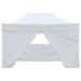 Partytent met 4 zijwanden inklapbaar 3x4,5 m wit