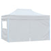 Partytent met 4 zijwanden inklapbaar 3x4,5 m wit