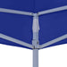 Partytent professioneel inklapbaar 2x2 m staal blauw