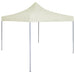 Partytent professioneel inklapbaar 2x2 m staal crème