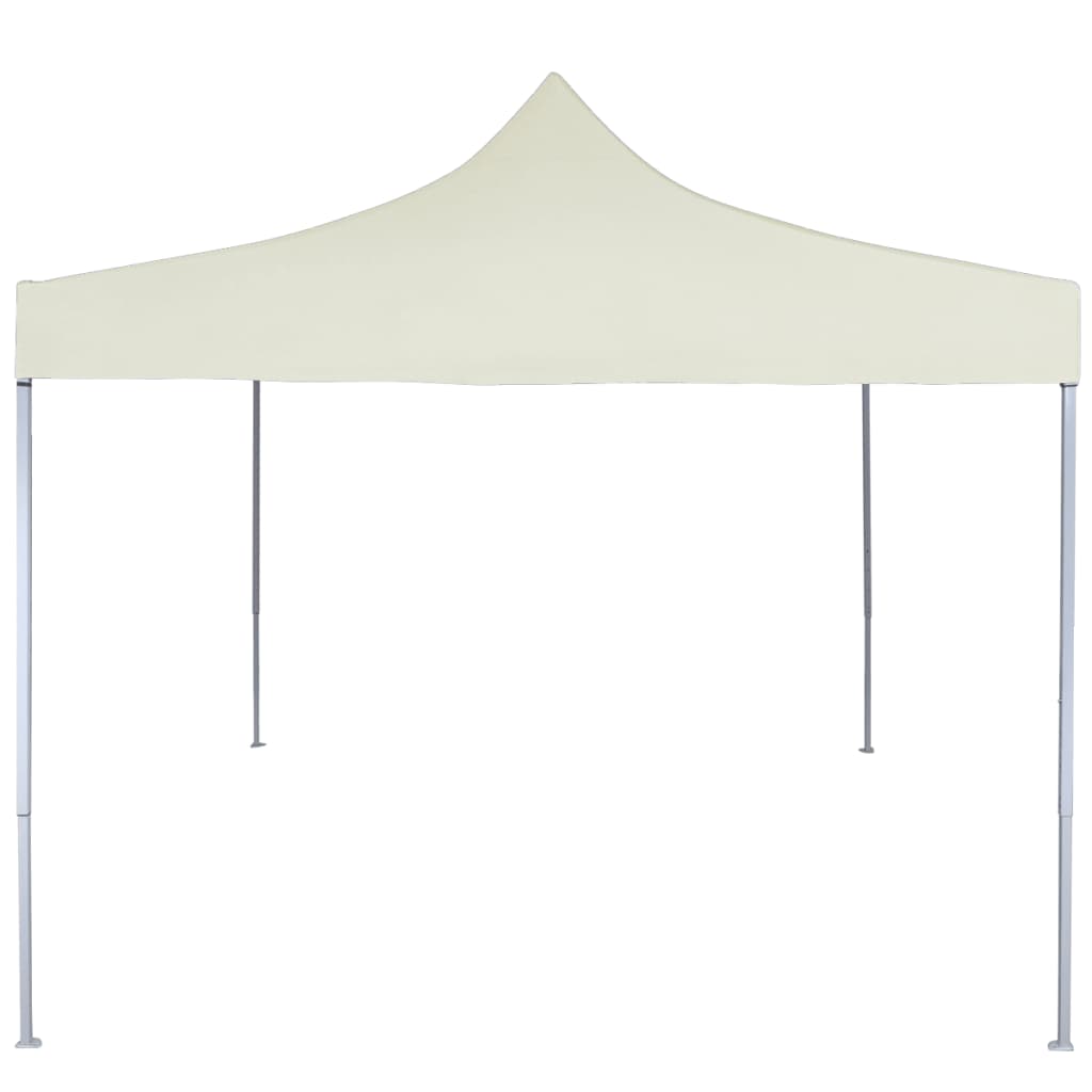 Partytent professioneel inklapbaar 2x2 m staal crème