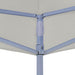 Partytent professioneel inklapbaar 2x2 m staal crème