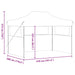 Partytent met 3 zijwanden inklapbaar 3x4 m staal blauw