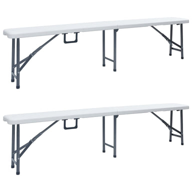 Tuinbanken Inklapbaar 180 Cm Hdpe Wit