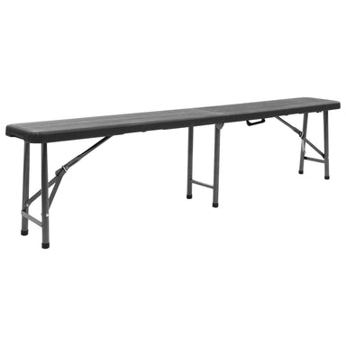 Tuinbanken Inklapbaar 180 Cm Hdpe Zwart