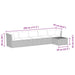 4-delige Loungeset met kussens poly rattan zwart