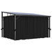 Prieel met gordijn 405x294x244 cm antraciet