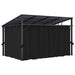 Prieel met gordijn 405x294x244 cm antraciet