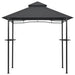 Barbecue paviljoen 240x150x255 cm staal antraciet
